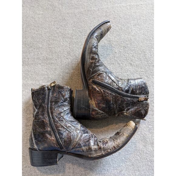 Ghost Italy Mens Boots Mens Size 8 Vero Cuoio Leather Multicolor Western Style - Picture 1 of 11